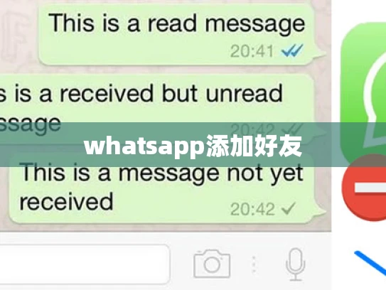 whatsapp添加好友