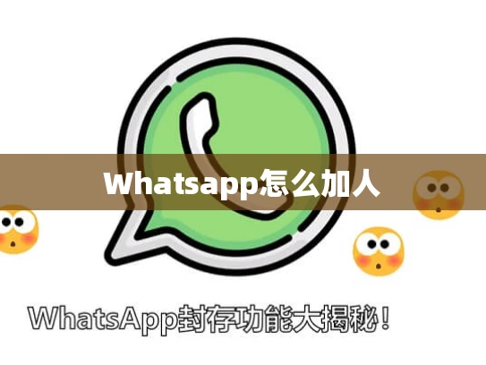 Whatsapp怎么加人